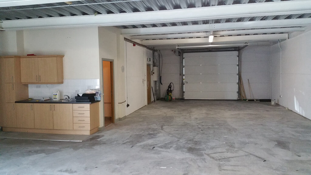Commercial storage unit interior for business storage in Waterford